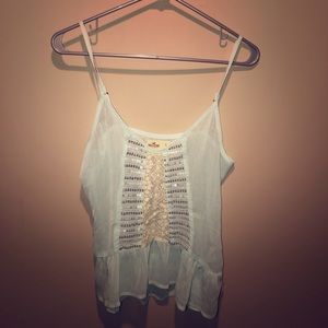 NEVER WORN blue shear top